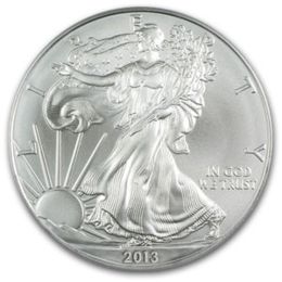 2013 1oz Silver American Eagle - Click Image to Close